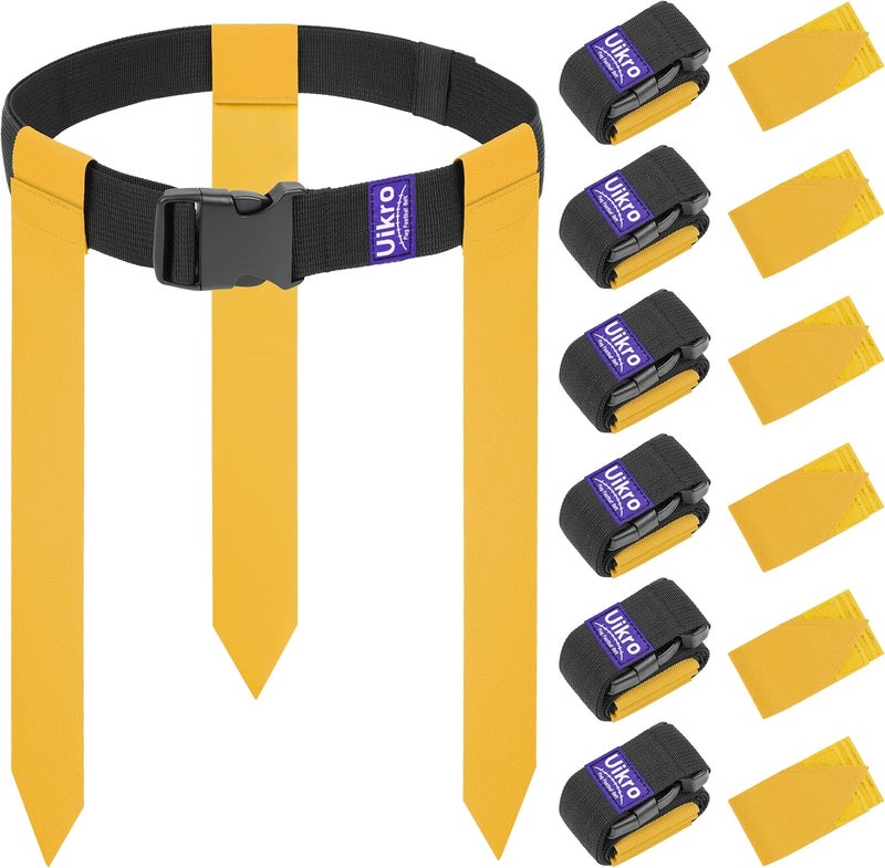 Uikro Flag Football Belts, 7 Player Flag Football Set, 21 Flags for Flag Football for Kids Youth Adults Training Sports - Image 1